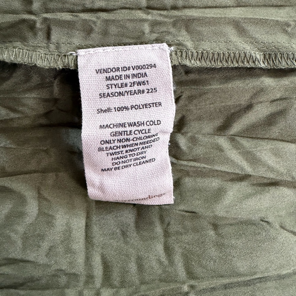NWT Soft Surroundings Mizu Maxi Dress - Loden Green - Picture 11 of 11